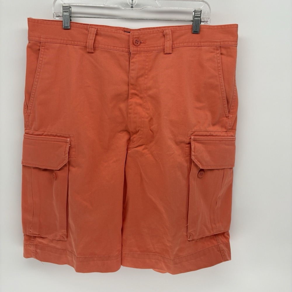 Vintage Polo Ralph Lauren Salmon Orange Cargo Shorts Utility Loose Preppy Men 36